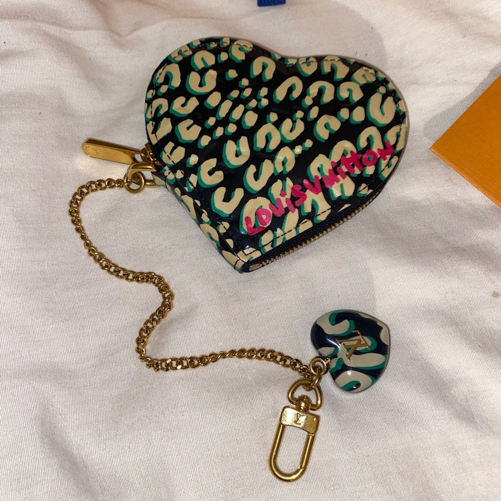 Louis Vuitton Limited Edition Stephen Sprouse Heart Coin Purse